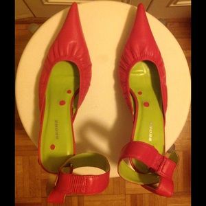 Bronx Styled By Dijkmans Fuschia Kidskin Shoes